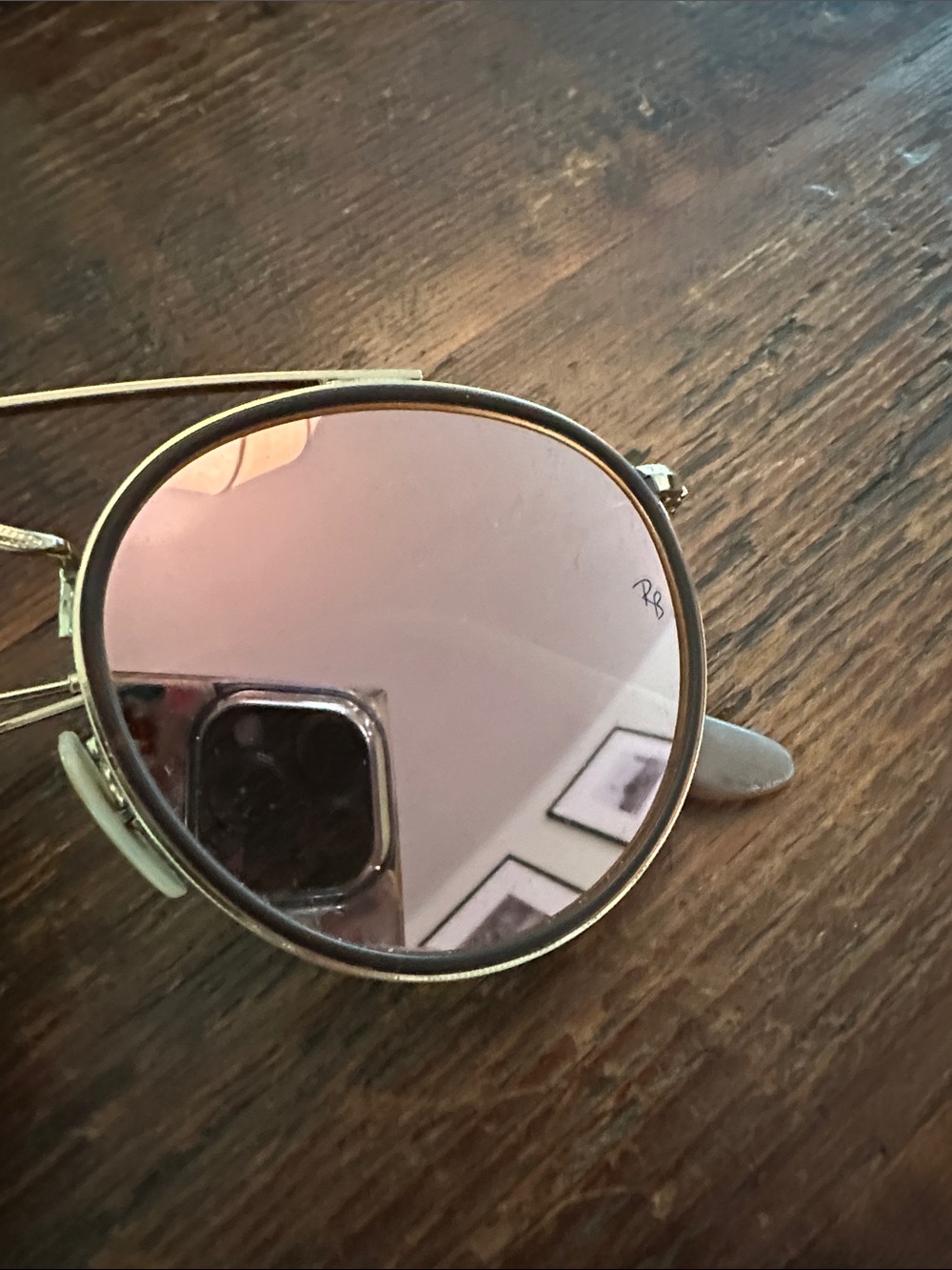 Ray-Ban 3647-N rose gold mirror - Picture 2 of 3